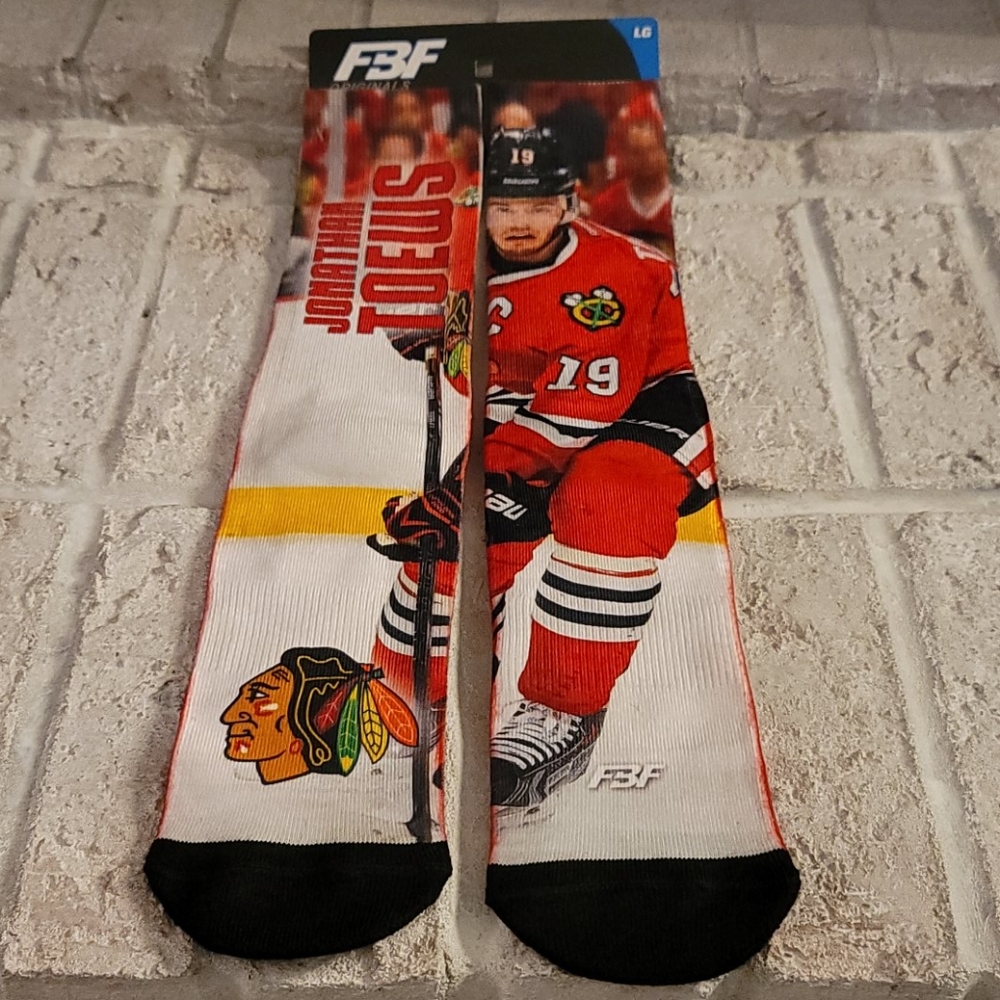 Men's Chicago Blackhawks Jonathan Toews Socks